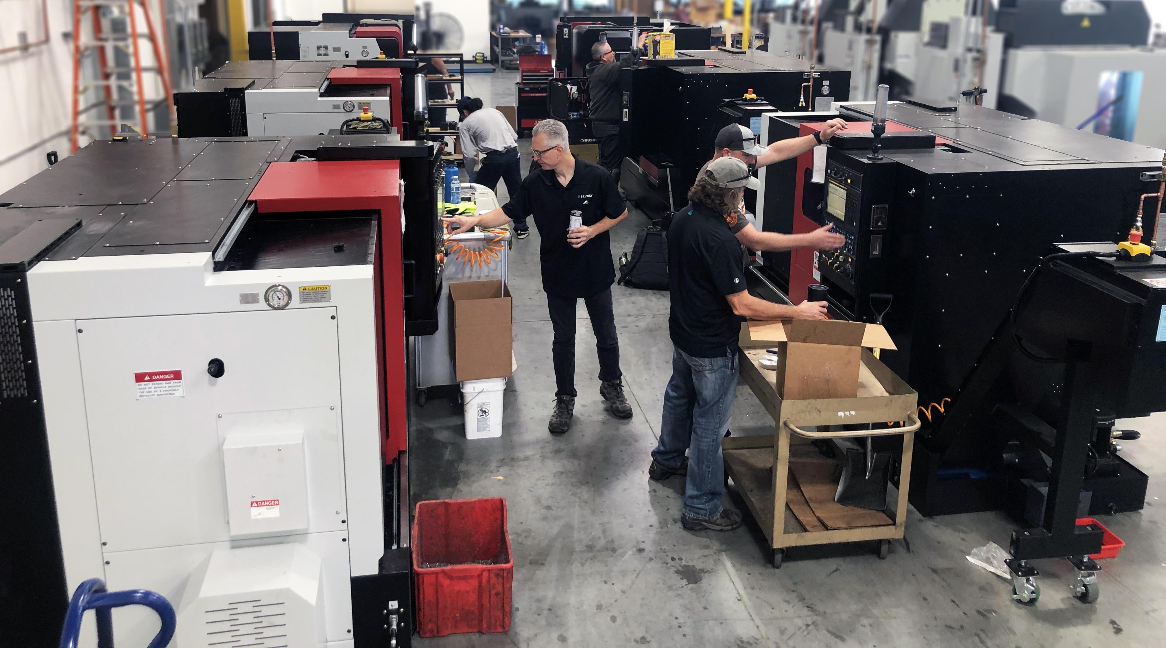 Selway Team helping with training and install 2